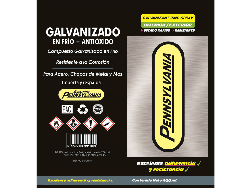 Lanzamiento Pintura en Aerosol Galvanizado
